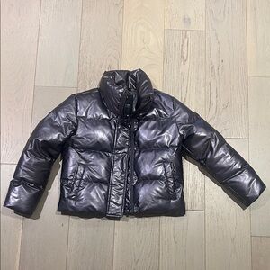 Noize Kids Shiny Silver Puffer Jacket